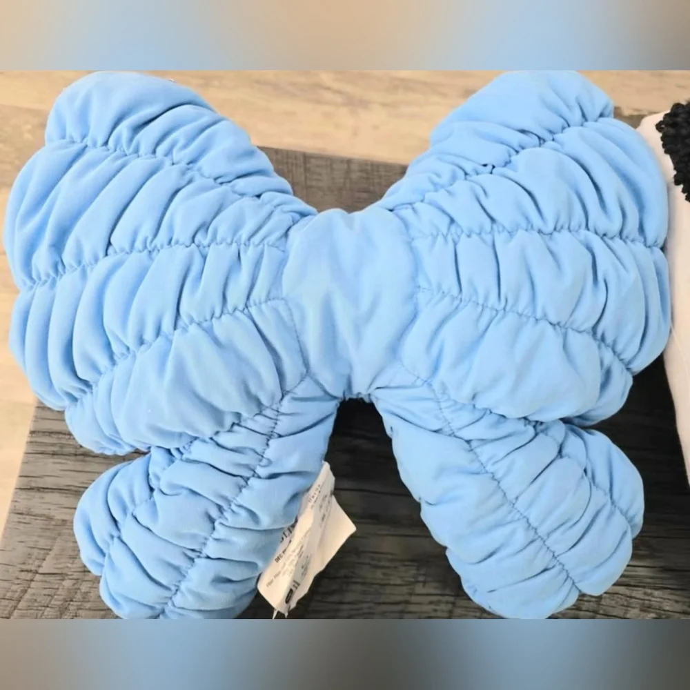 NEW Blue Quilted BOW Home Accent Pillow
